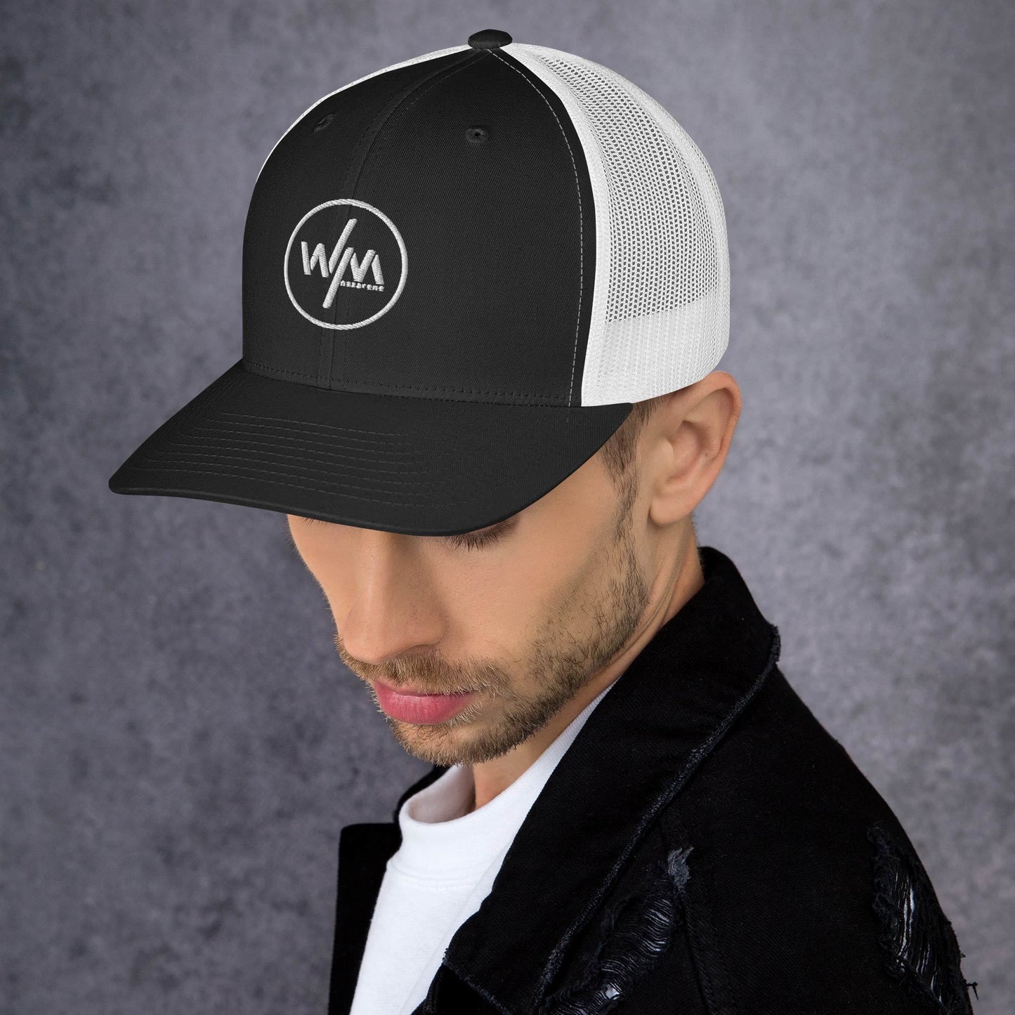 WM Nazarene Embroidered Trucker Hat Curved Bill