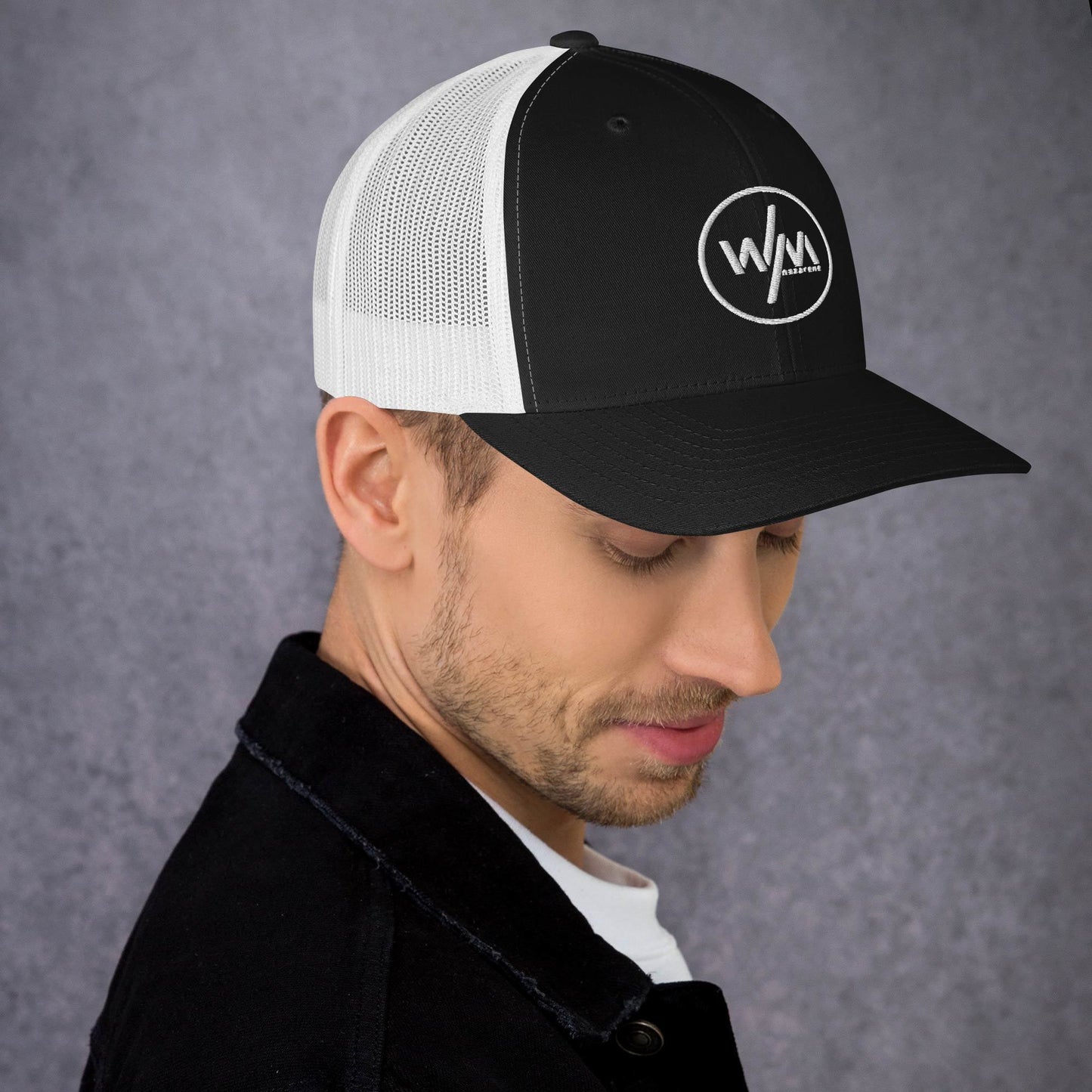 WM Nazarene Embroidered Trucker Hat Curved Bill